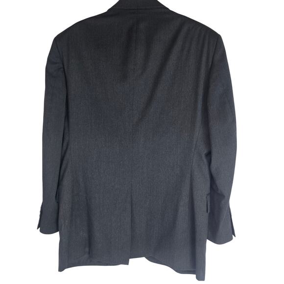 Jos A. Bank Mens Gray Two Button Blazer Jacket Sport Coat Business Casual 44R - Picture 2 of 8